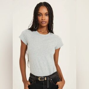 Something Navy Heather Gray Short Sleeve Tee Bodysuit